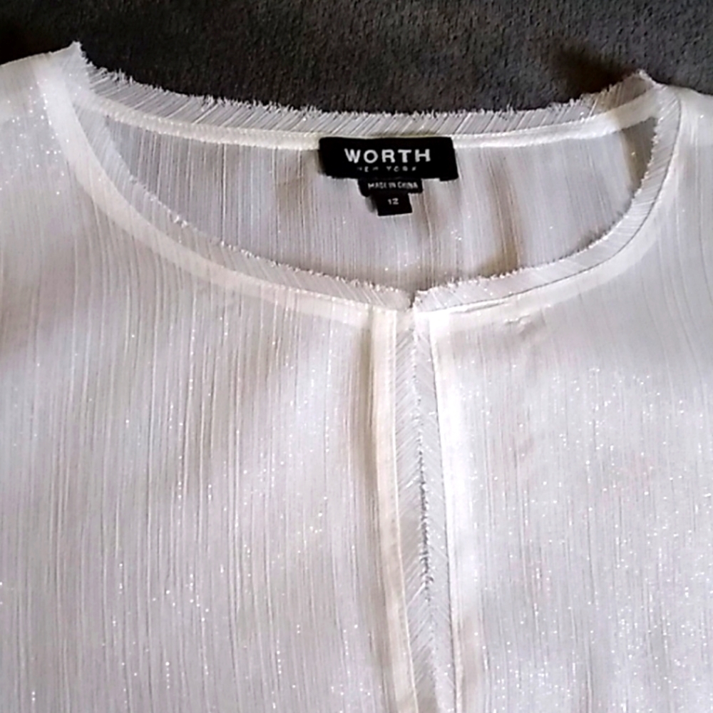 WORTH NY Silk Top Sz 12 - Picture 2 of 4